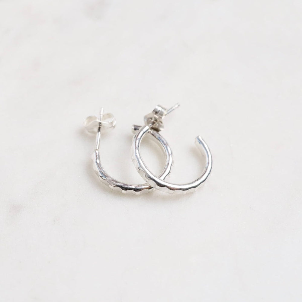 
                  
                    EAR Sterling Silver Ridged Hoops
                  
                