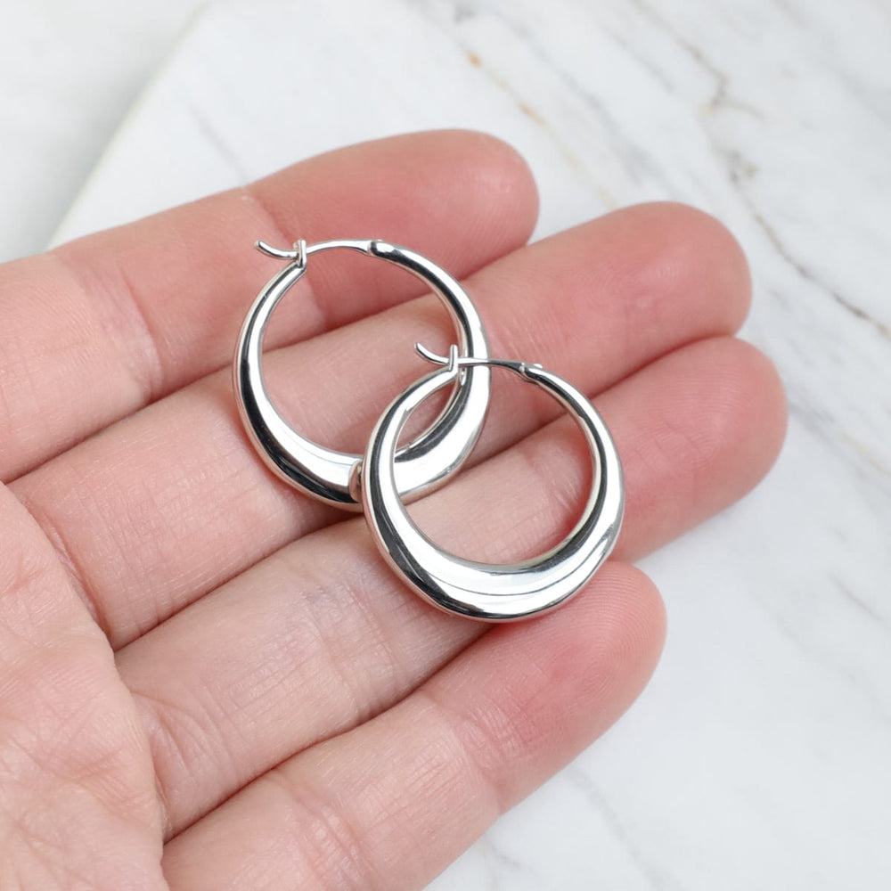 
                      
                        EAR Sterling Silver Sienna Tapered Hoop
                      
                    