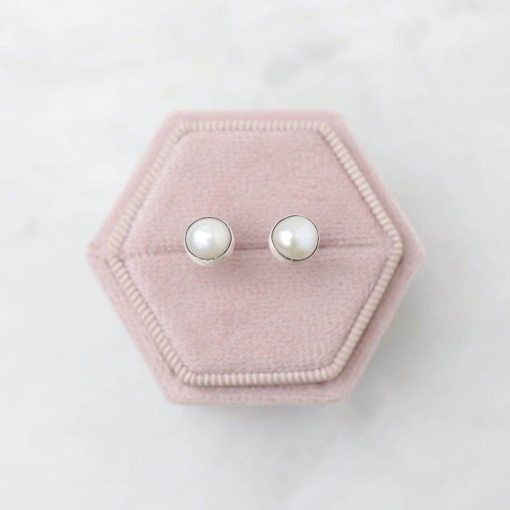 
                      
                        EAR Sterling Silver Small White Pearl Stud Earrings
                      
                    