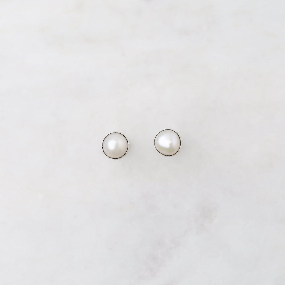 
                      
                        EAR Sterling Silver Small White Pearl Stud Earrings
                      
                    