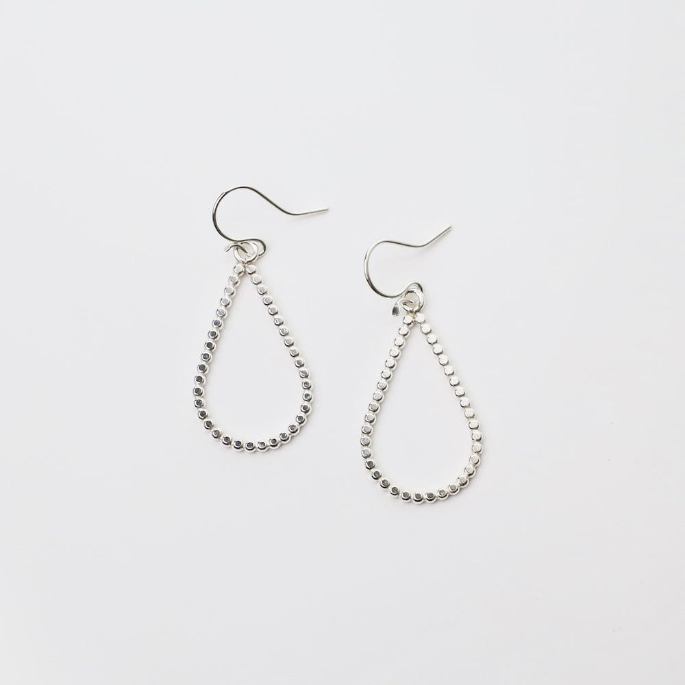 
                  
                    EAR Sterling Silver Smashed Bead Teardrop Earrings
                  
                