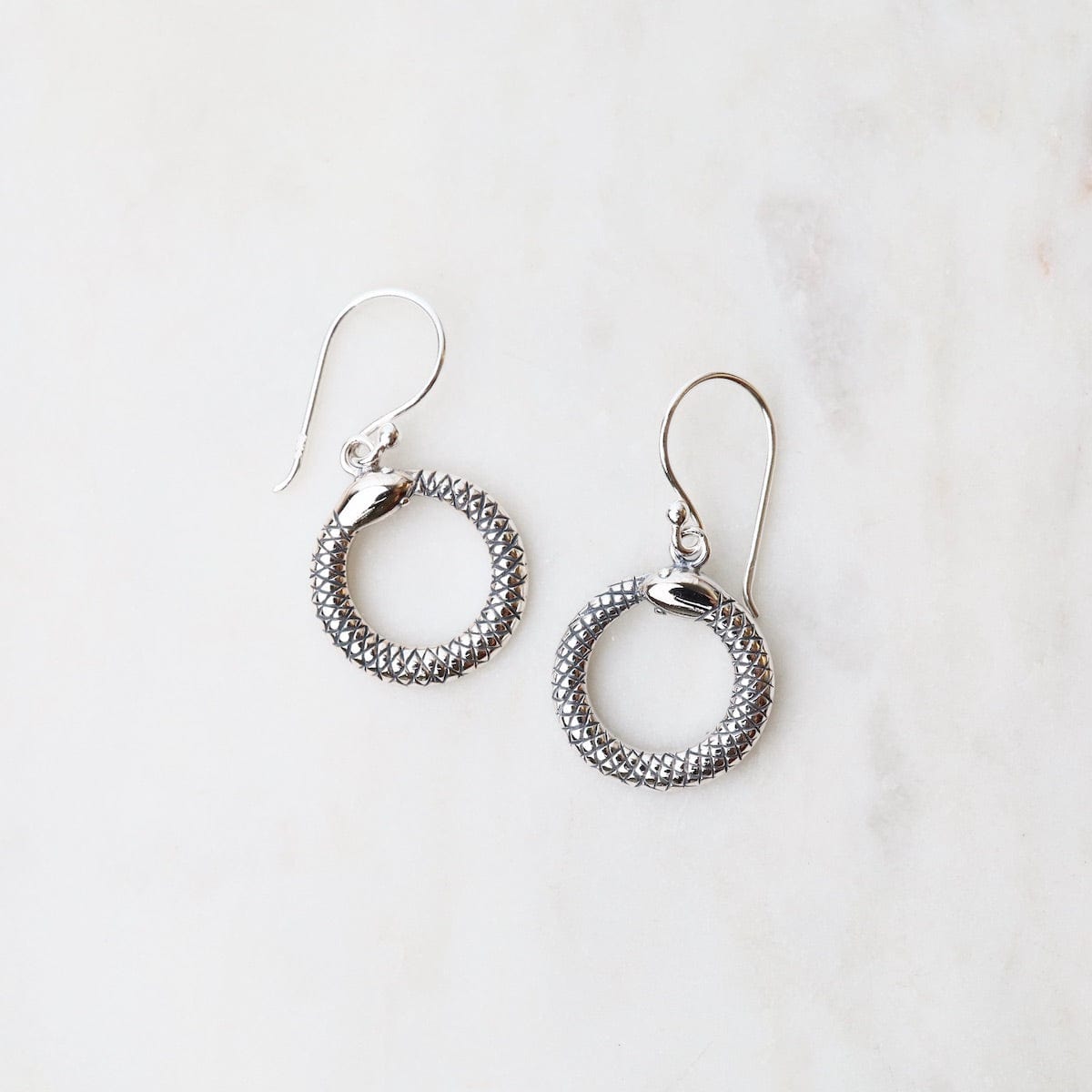 EAR Sterling Silver Snake Ring Earrings