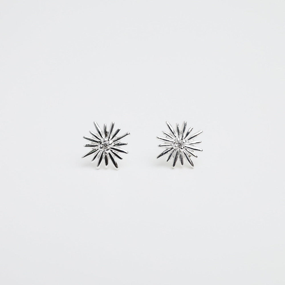 
                  
                    EAR Sterling Silver Sunburst Stud with CZ
                  
                