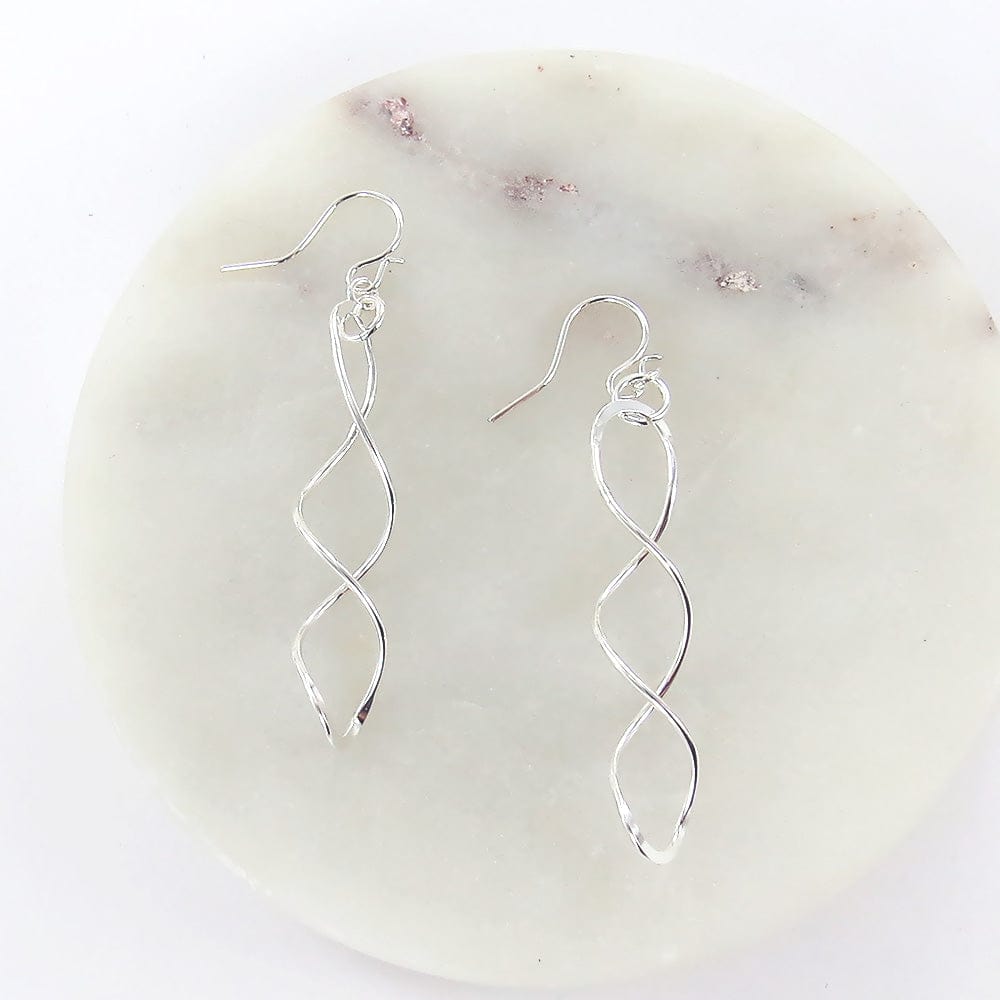 EAR Sterling Silver Tangled Spiral Earring