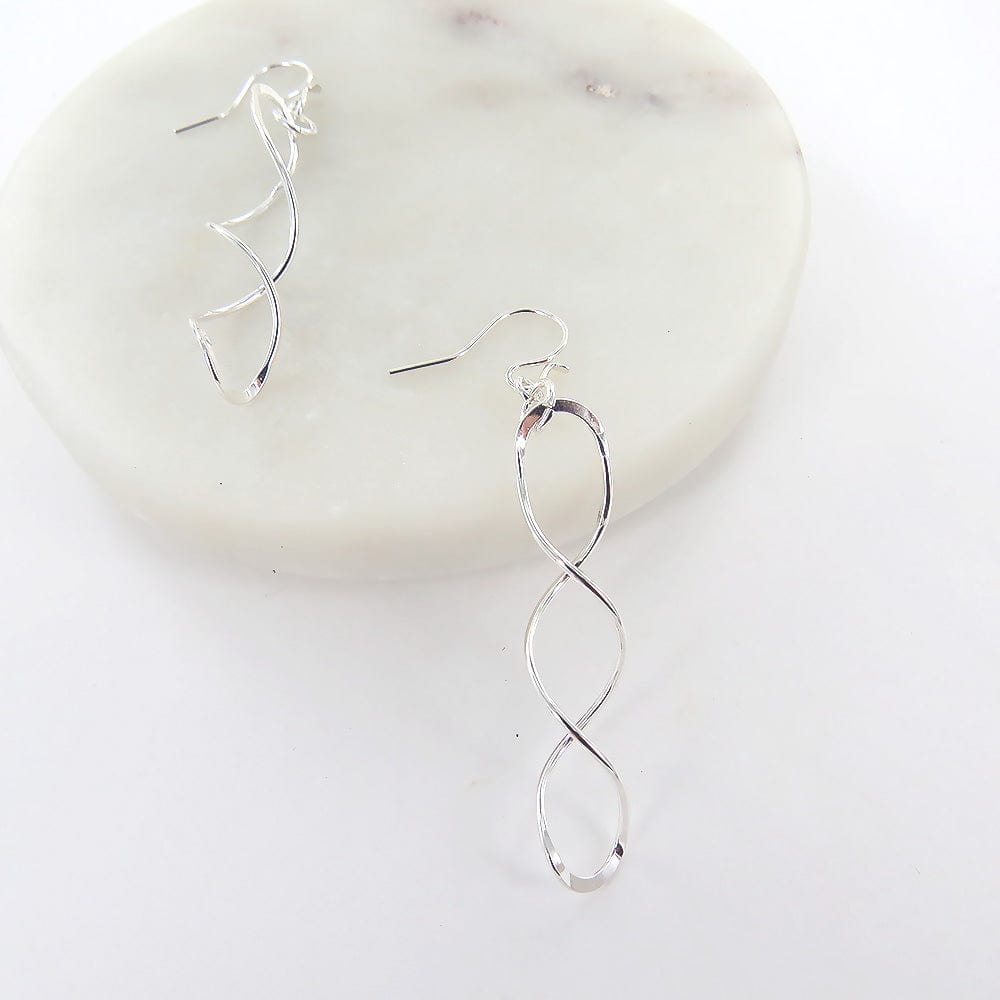 EAR Sterling Silver Tangled Spiral Earring