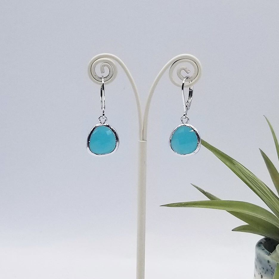 
                  
                    EAR Sterling Silver Turquoise Crystal Lever Back Earring
                  
                