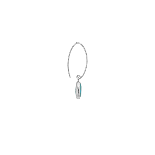 
                  
                    EAR Sterling Silver & Turquoise Hoop
                  
                