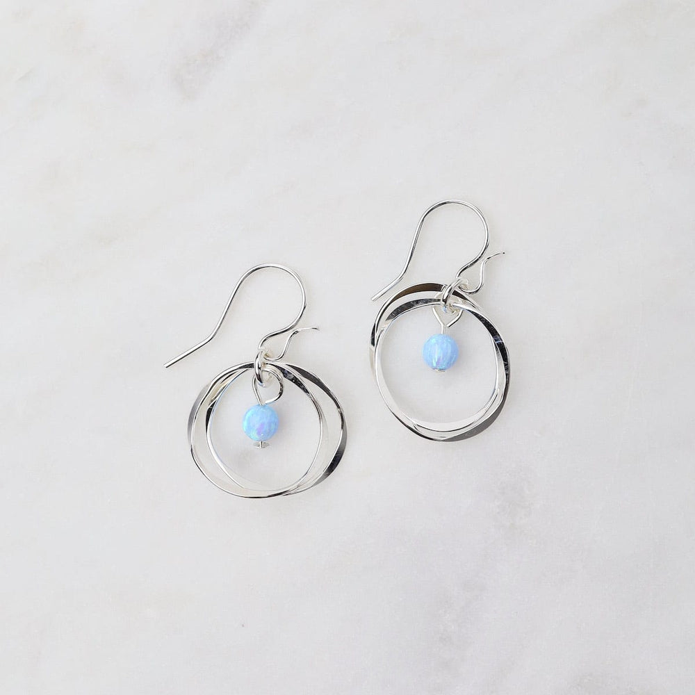 
                      
                        EAR Sterling Silver Twin Blue Opal Earrings
                      
                    