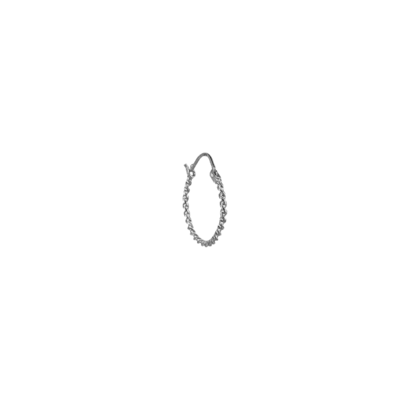 
                  
                    EAR Sterling Silver Twist Hoop
                  
                