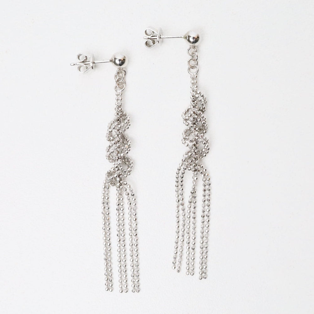 EAR Sterling Silver Woven Lace Helix Earrings