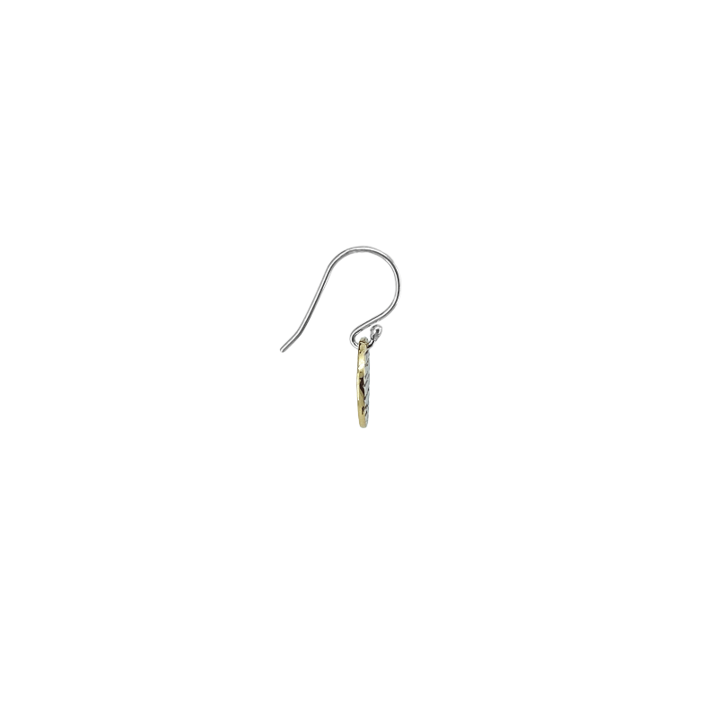 EAR Strata Collection – Small Solid Brass Dangle Earrings