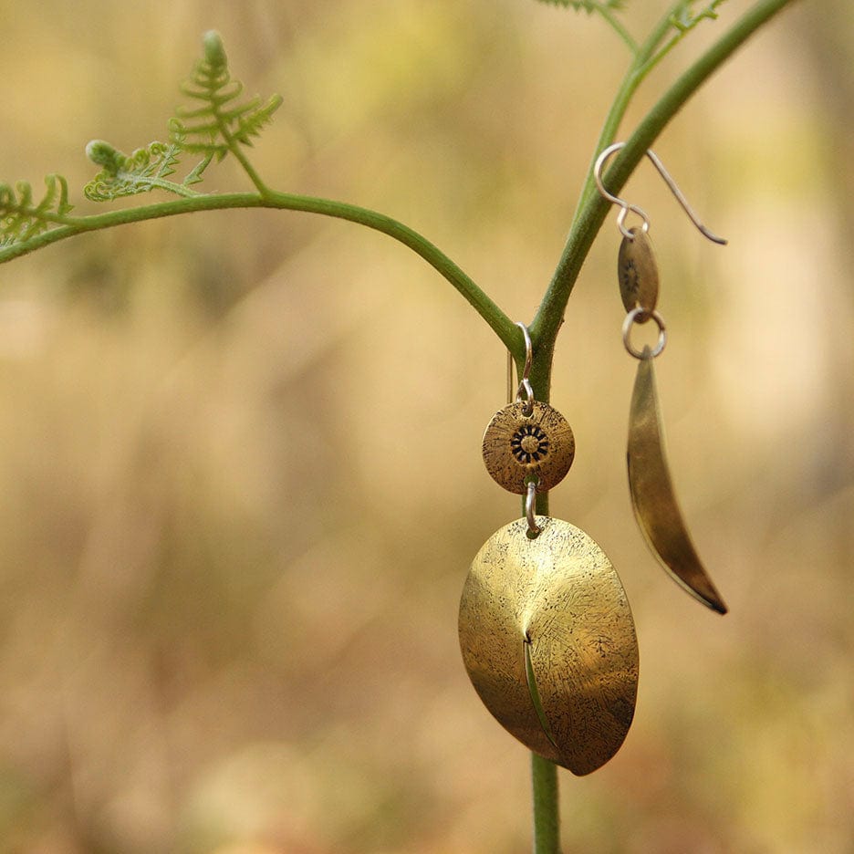 
                  
                    EAR Striking Brass Pod Earring
                  
                