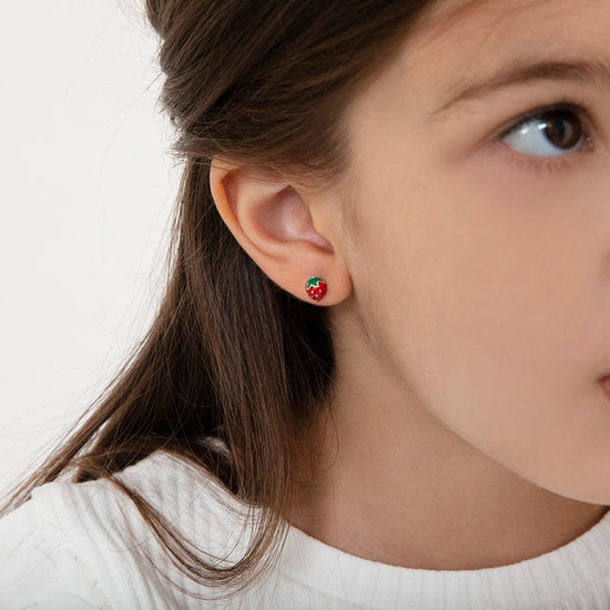 EAR Summer Strawberry Girl Earrings - Screw Back