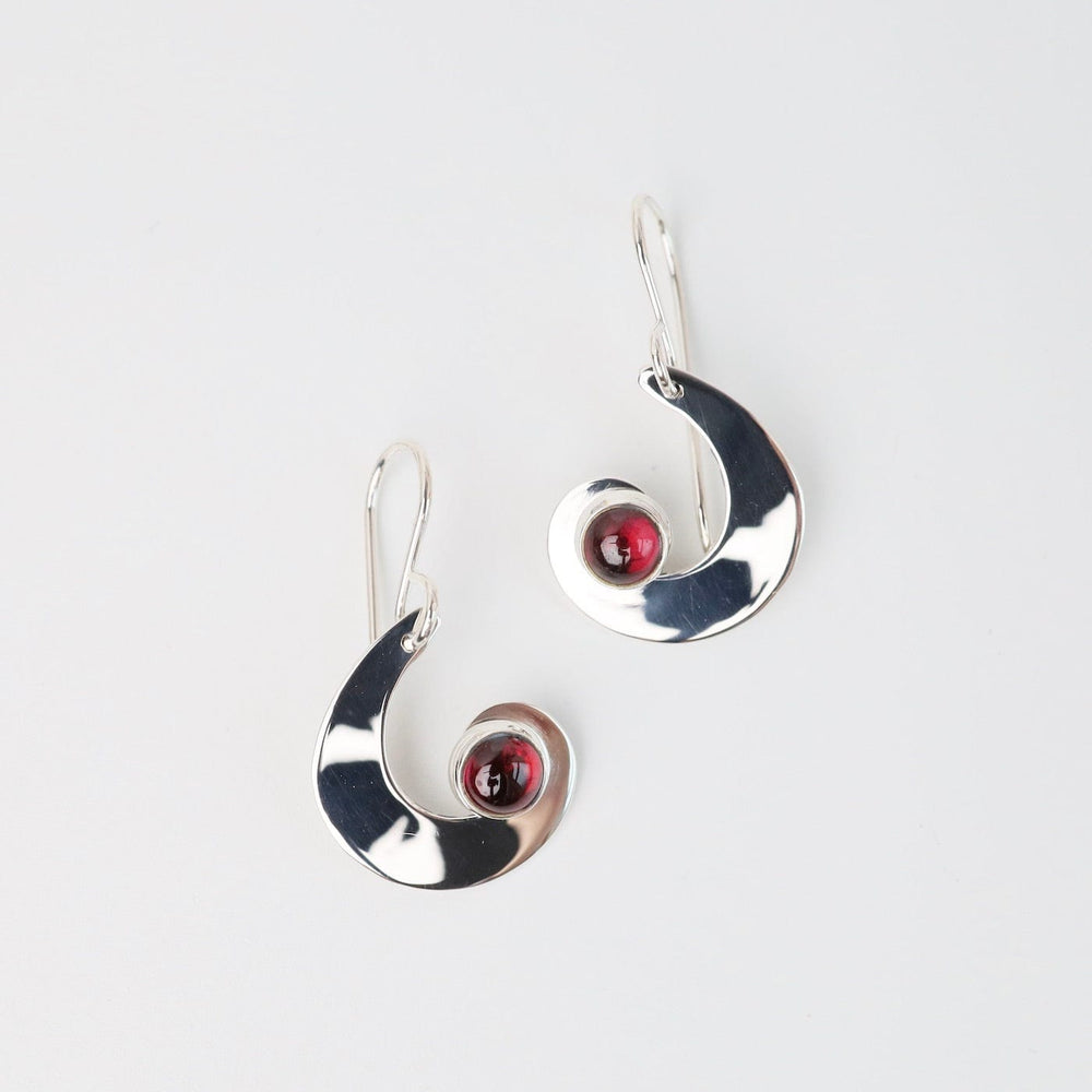 
                      
                        EAR Swirl with Garnet Drop Earring
                      
                    