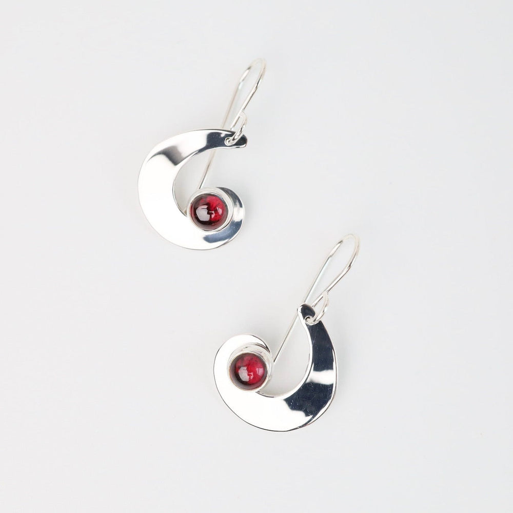 
                      
                        EAR Swirl with Garnet Drop Earring
                      
                    