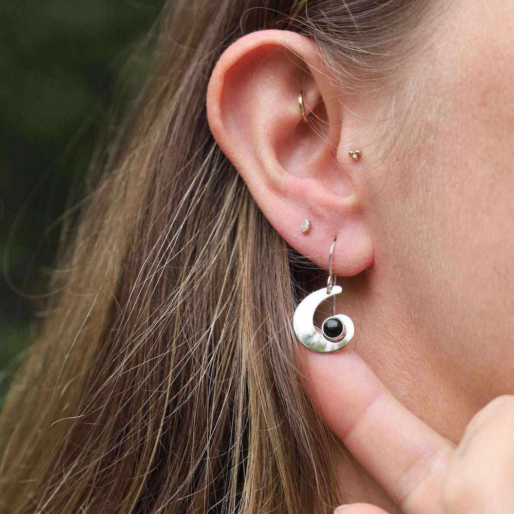 
                      
                        EAR Swirl with Onyx Drop Earrings
                      
                    