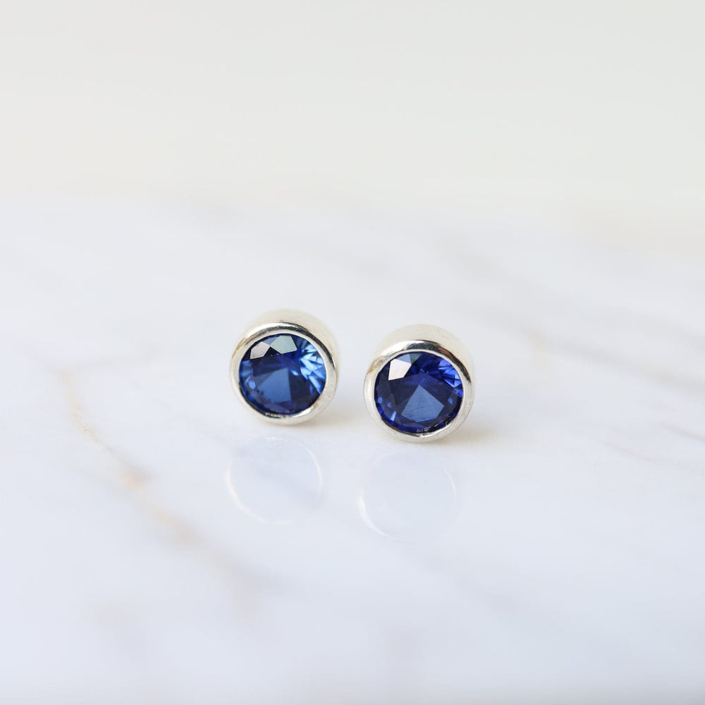 
                  
                    EAR Synthetic Sapphire Dot Post Earring
                  
                