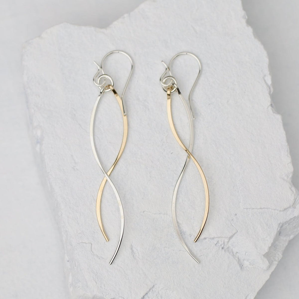 EAR Tango Earring Mix Metals - Sterling Silver & Gold