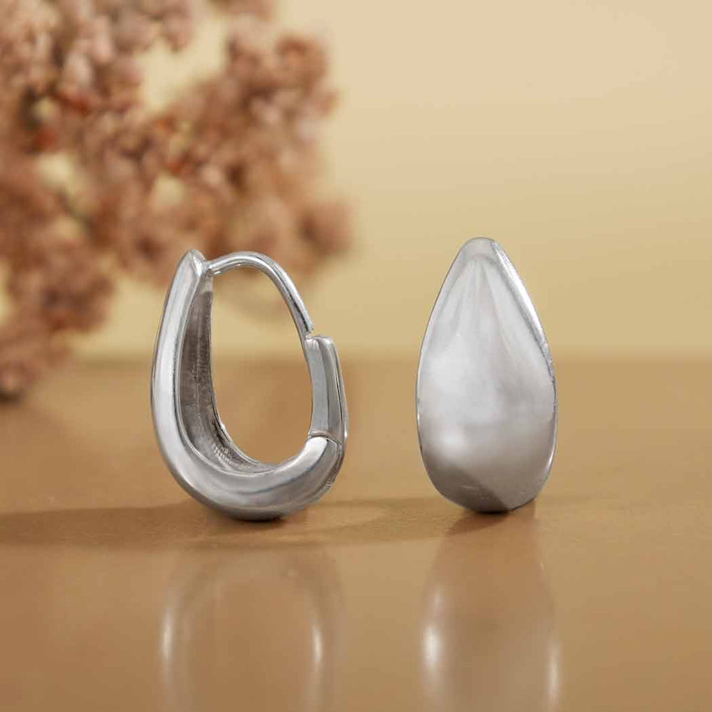 EAR Teardrop Huggie Hoop Earrings