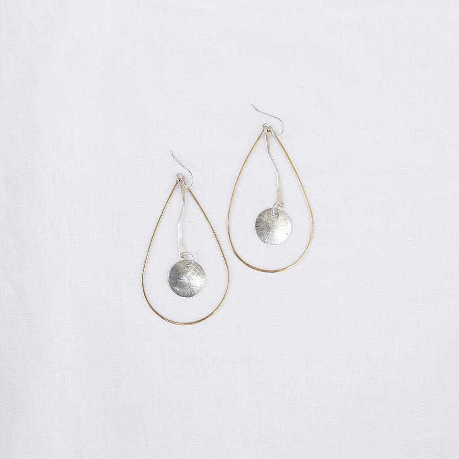 EAR Teardrop With Discs Earrings