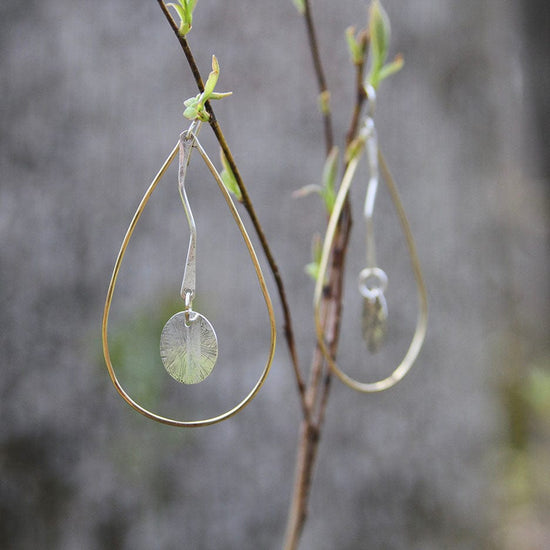 EAR Teardrop With Discs Earrings