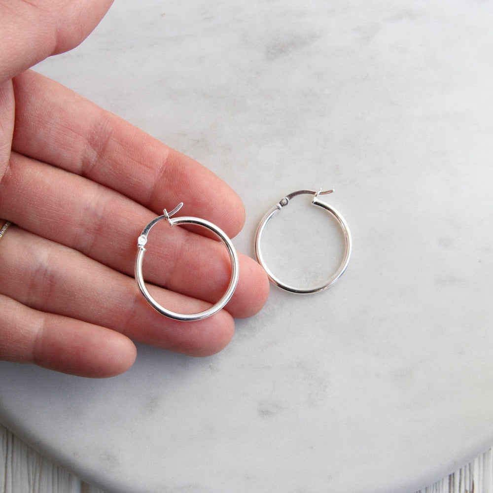 
                  
                    EAR Thick 30mm Sterling Silver Tube Hoop
                  
                