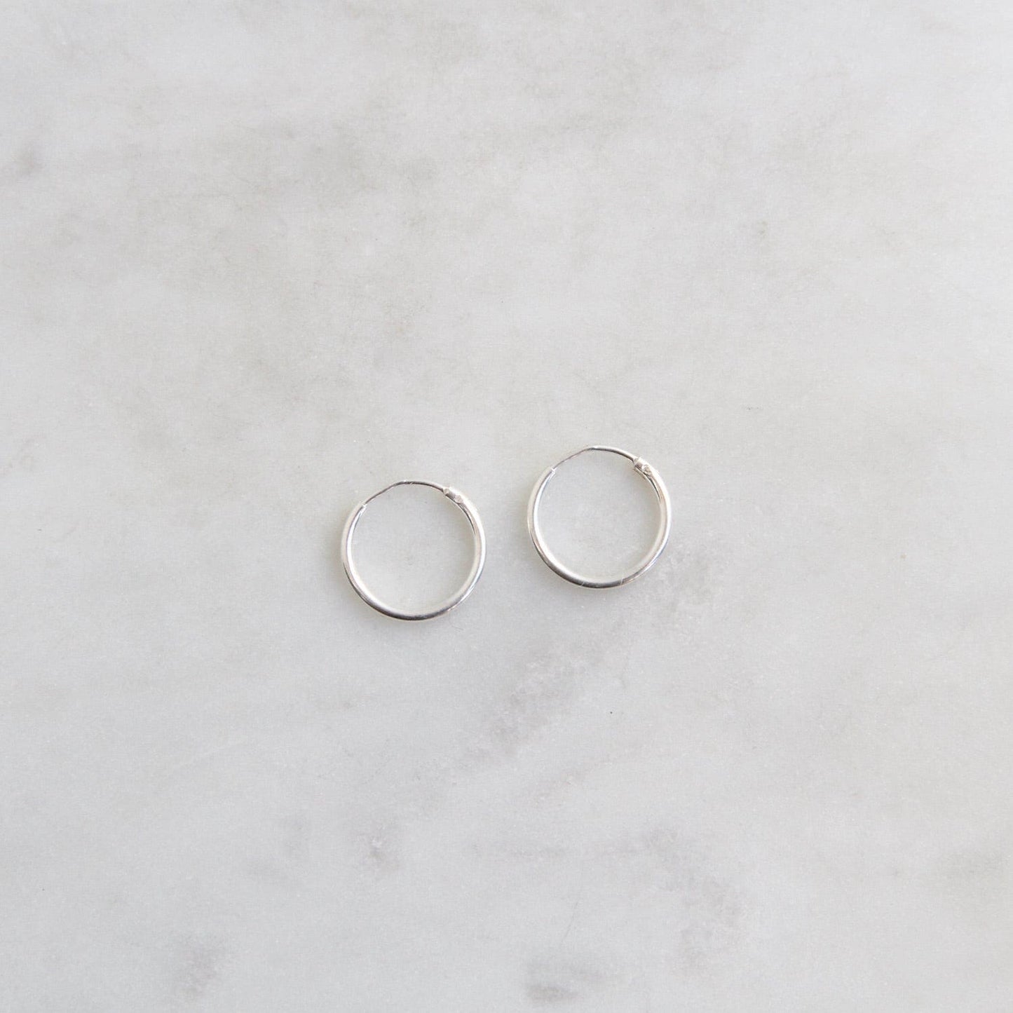 EAR Thin 12mm Sterling Silver Infinity Hoop