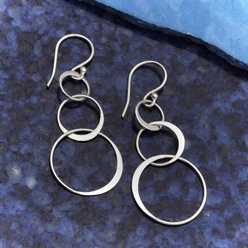 EAR Three Circle of Life Earrings