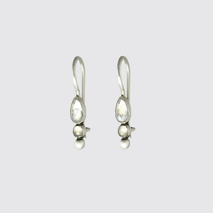 
                      
                        EAR Tiny Clear Quartz Lotus Petal Drops
                      
                    