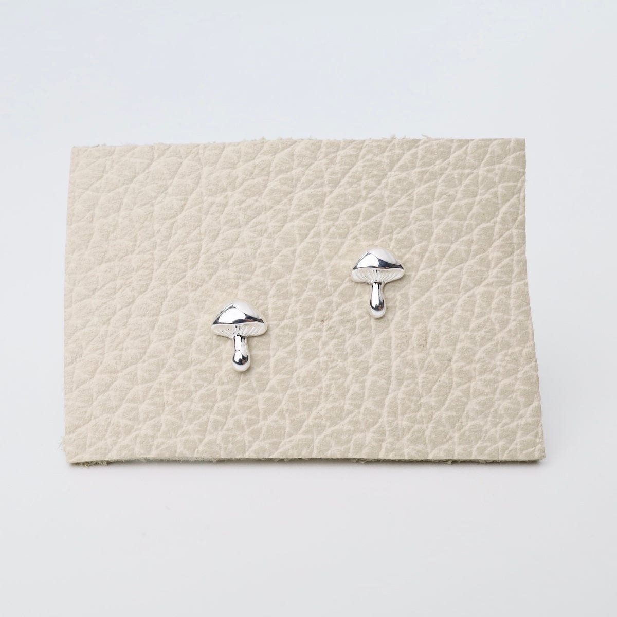 EAR Tiny Mushroom Studs - Sterling Silver