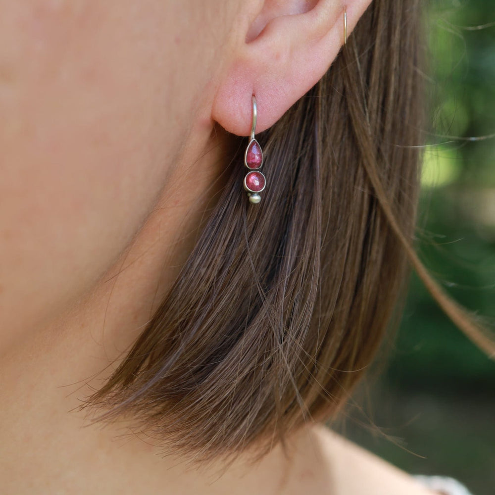 
                      
                        EAR Tiny Pink Tourmaline Lotus Petal Drops
                      
                    