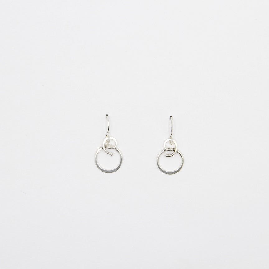 
                  
                    EAR Tiny Silver Hoop With Silver Coiled Vine Earrings
                  
                