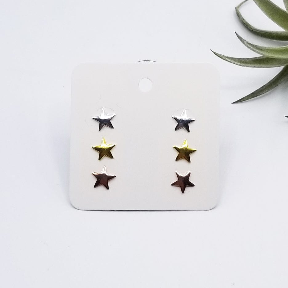 EAR TRI TONE STAR POST SET