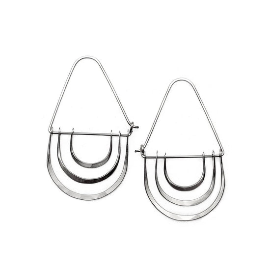 EAR Triple Arc Hoops Silver