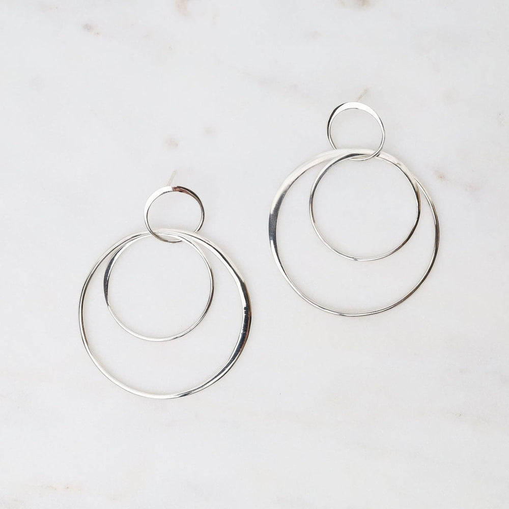 EAR Triple Hoops Post Earrings