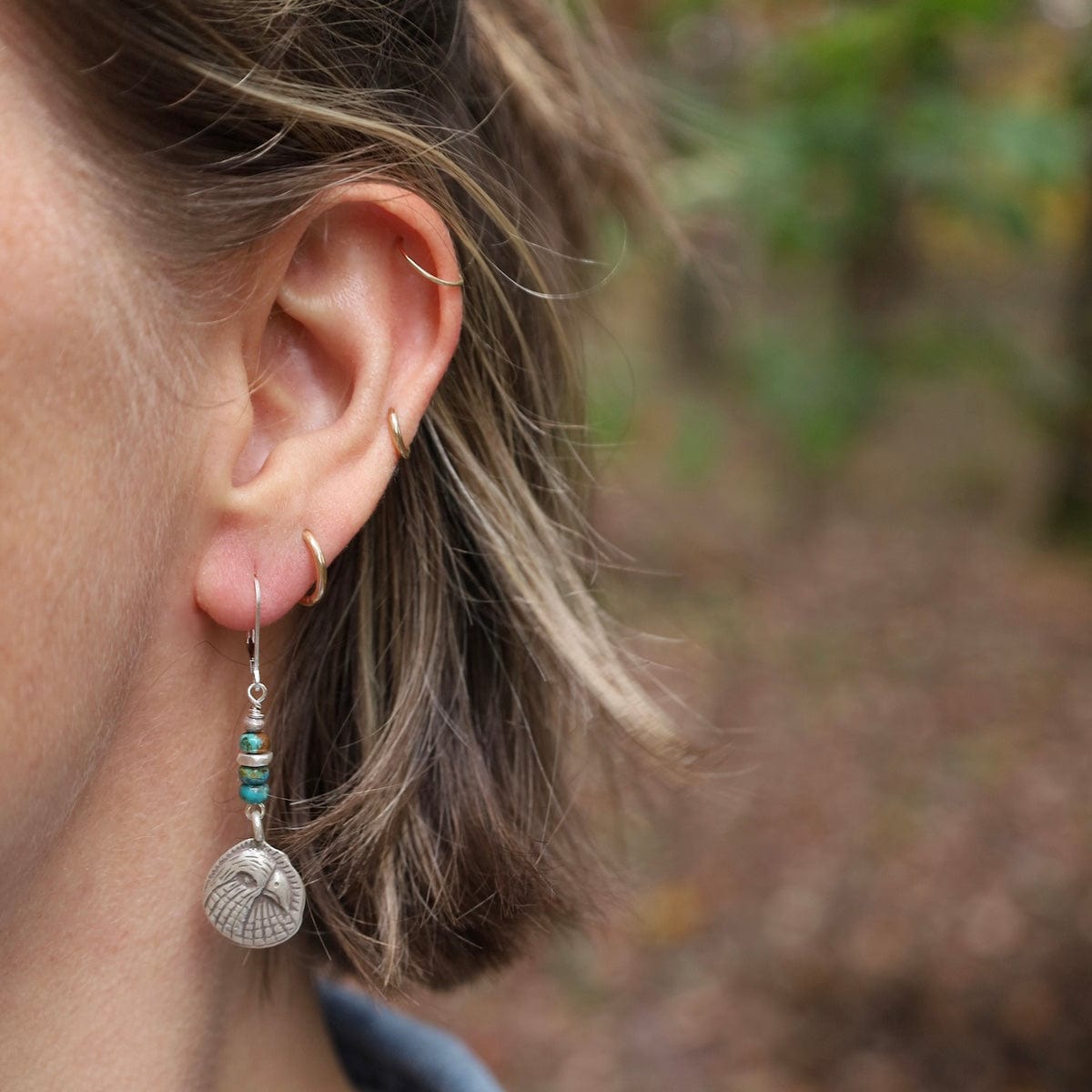 EAR Turquoise Eagle Earrings
