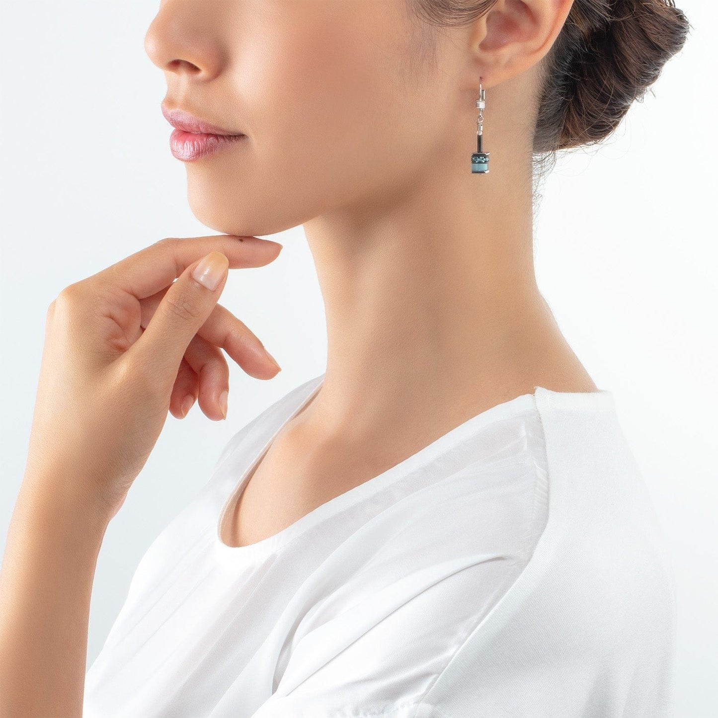 EAR Turquoise GeoCube Earrings