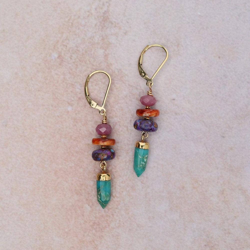 
                      
                        EAR Turquoise Point Earring
                      
                    