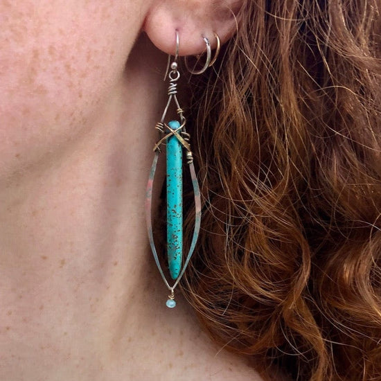 EAR Turquoise Stalactite Earrings