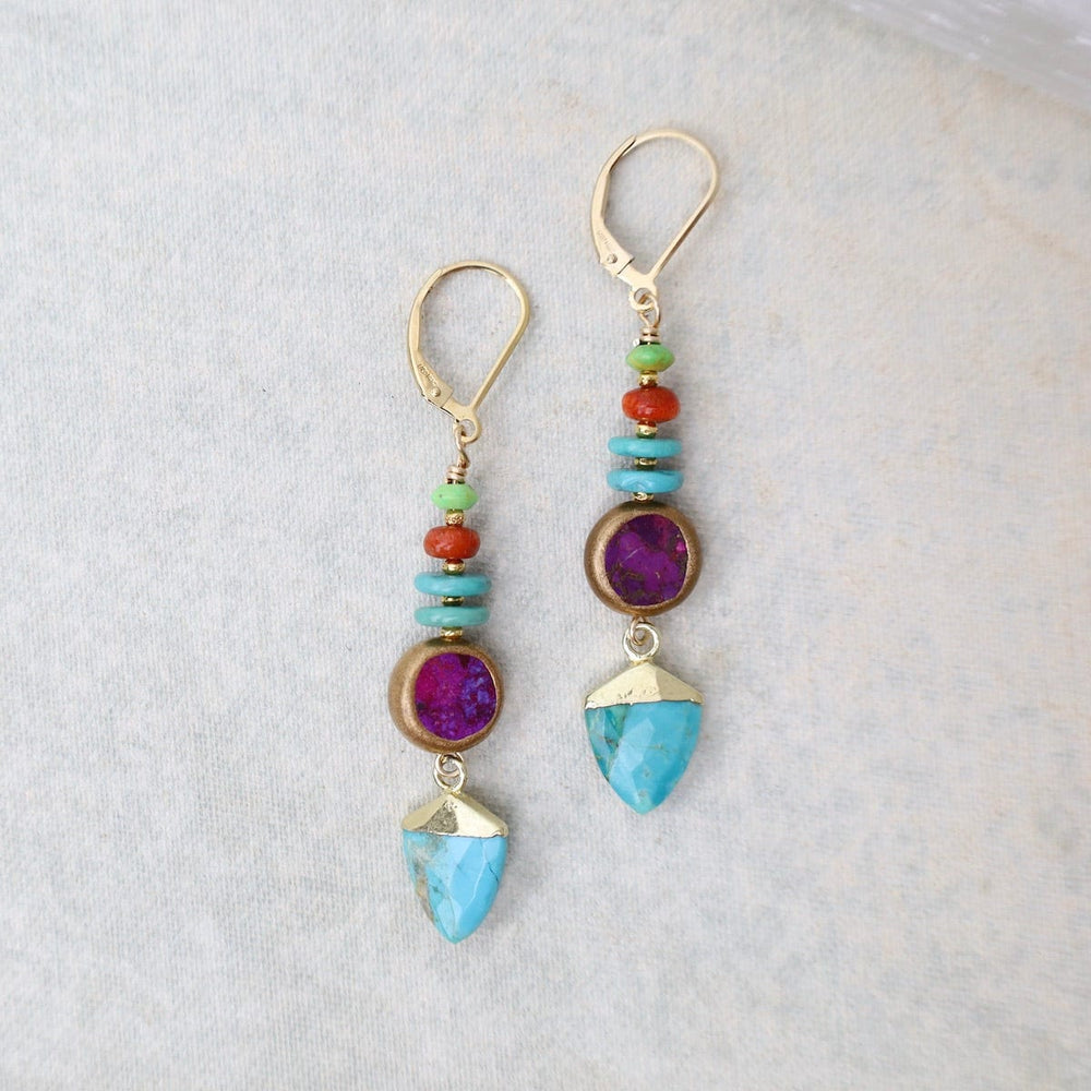 
                      
                        EAR Turquoise Trianglular Point Drop Earrings
                      
                    