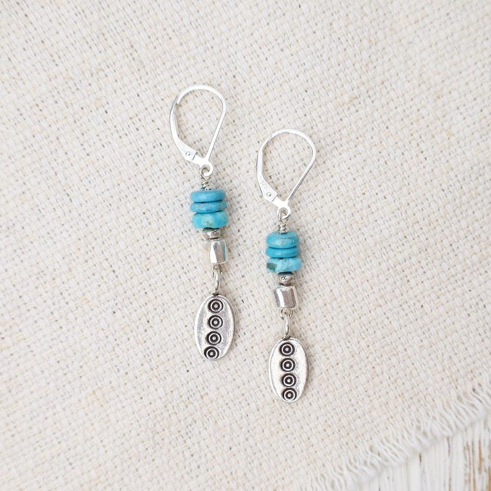 
                      
                        EAR Turquoise with Thai Silver Drop Earrings
                      
                    