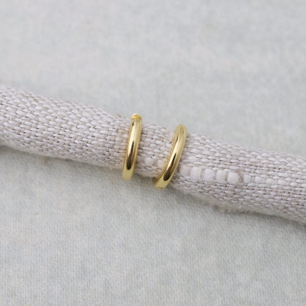 
                  
                    EAR-VRM 12mm Plain Click Huggie Hoop - Gold Vermeil
                  
                