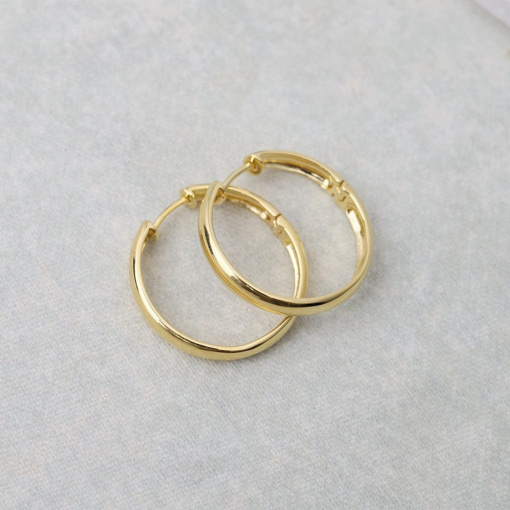 EAR-VRM 25mm Perfect Click Huggie Hoops - Gold Vermeil