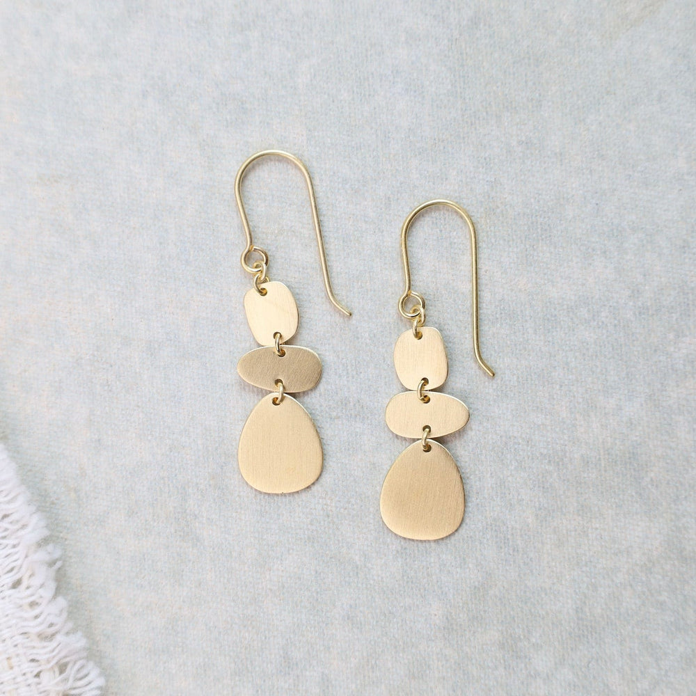 
                      
                        EAR-VRM 3 Organic Shapes Drop Earrings - Brushed Gold Vermeil
                      
                    