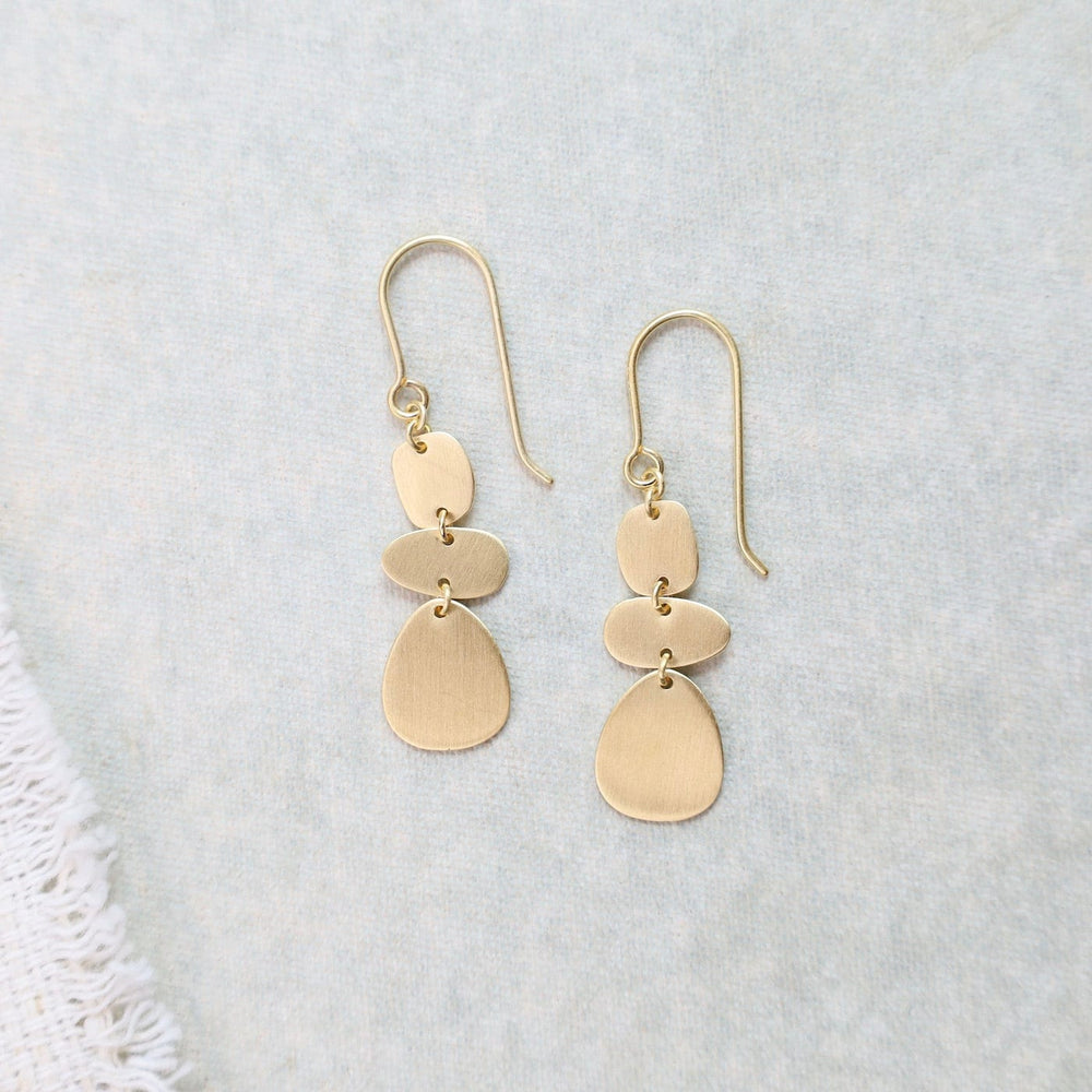 
                      
                        EAR-VRM 3 Organic Shapes Drop Earrings - Brushed Gold Vermeil
                      
                    