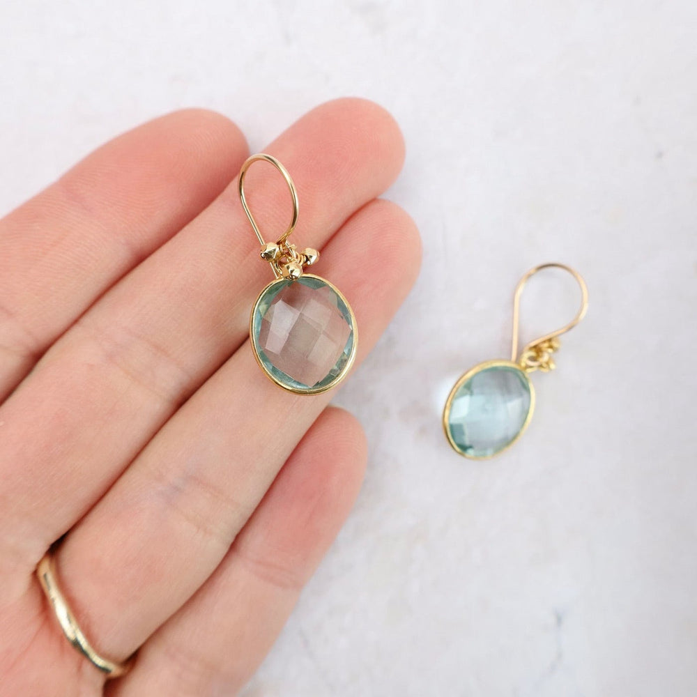 
                      
                        EAR-VRM Bezel-Set Aqua Drop Earrings in 18K Gold Vermeil
                      
                    