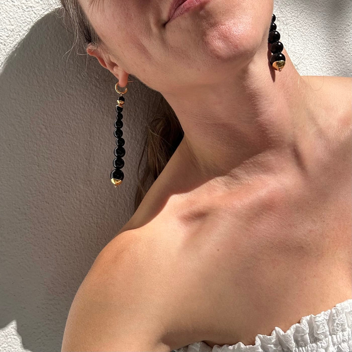 EAR-VRM Black Onyx Bell Tower Earrings