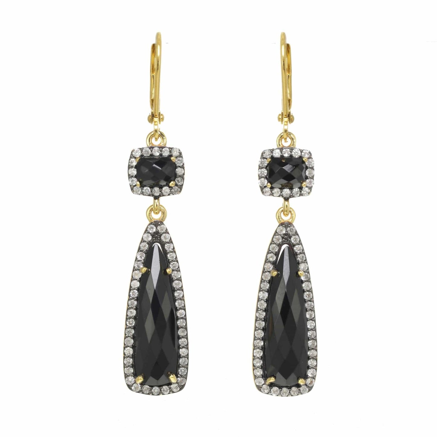 EAR-VRM Black Onyx Pave Earrings