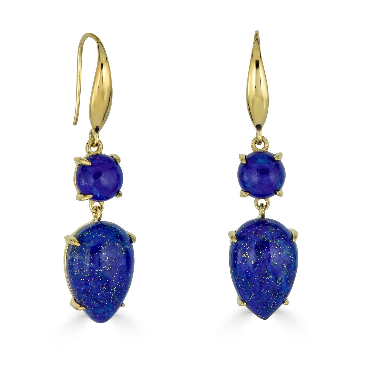 EAR-VRM Blue Lapis Double Drop Earrings