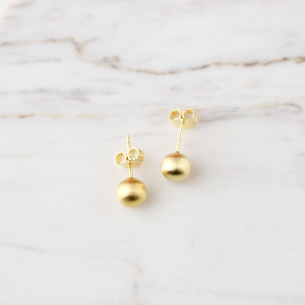 
                  
                    EAR-VRM Brushed Gold Vermeil 6mm Hollow Ball Stud
                  
                